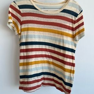 Madewell New Size XS Stripped Cotton T-Shirt